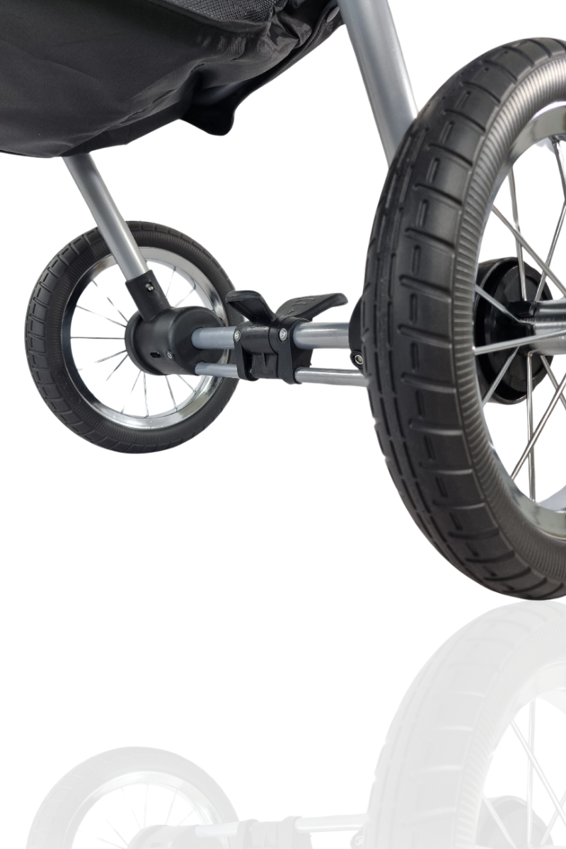 Topmast Hondenbuggy Allround All Terrain - 3 Wielen - Zwart