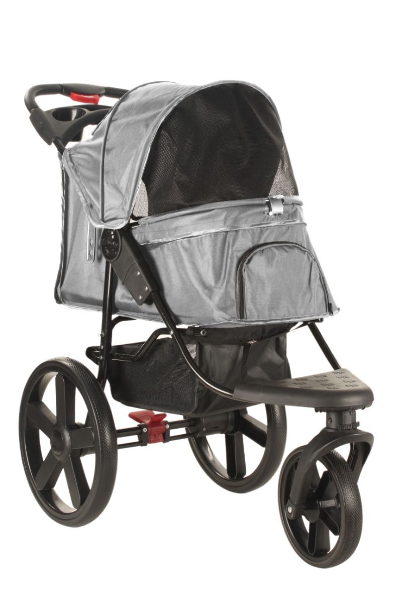 Topmast Hondenbuggy Comfort All Terrain - 3 Wielen - Antraciet