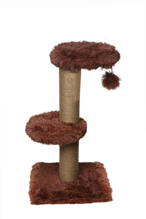 Arbre à Chat Fluffy Merida Poils Longs - Marron