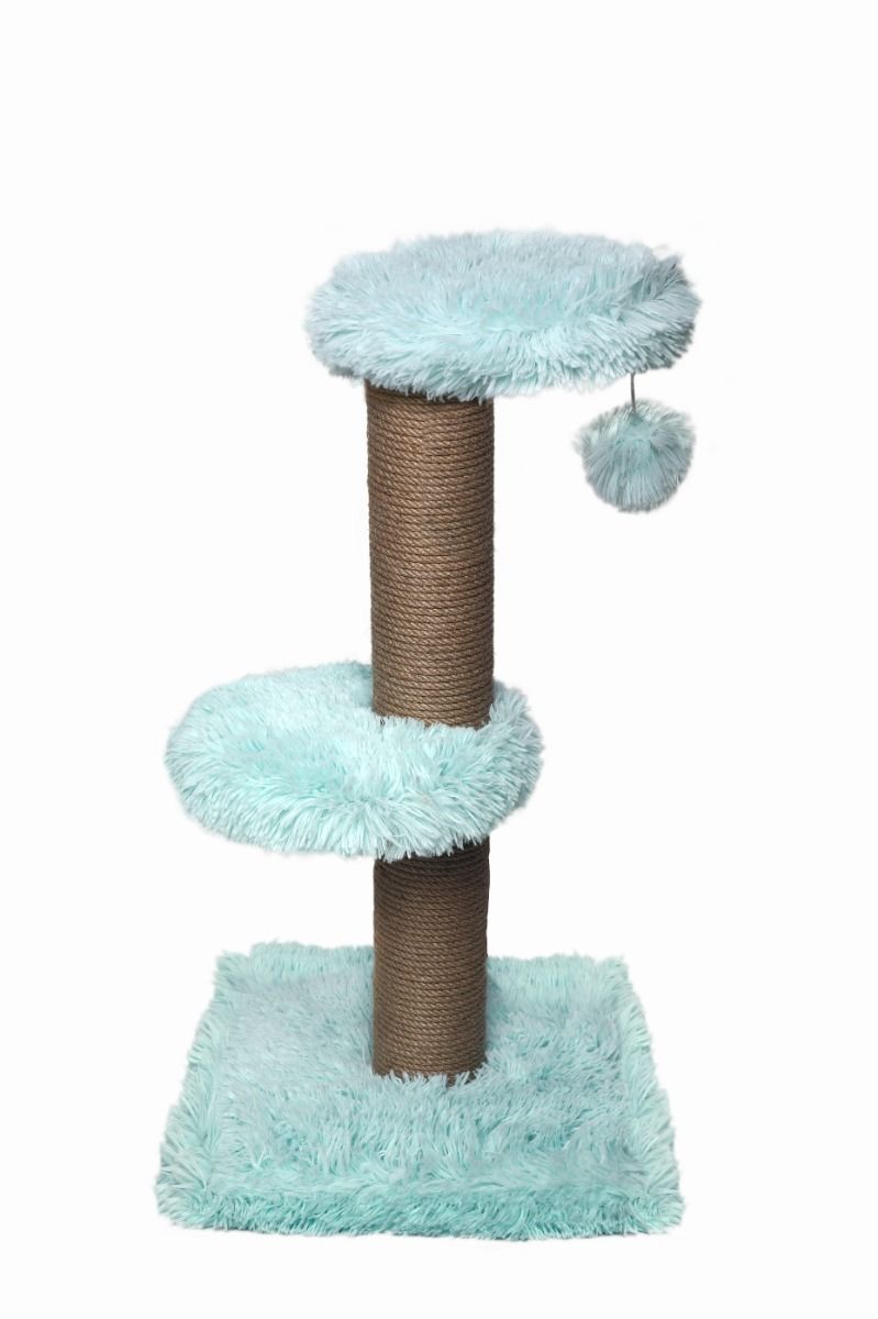 Topmast Krabpaal Fluffy Langhaar Merida - Lichtblauw