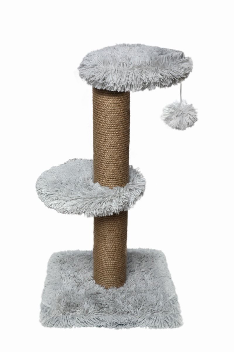 Topmast Krabpaal Fluffy Langhaar Merida - Grijs