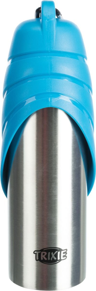 Trixie RVS Fles met Drinkbak 750ml