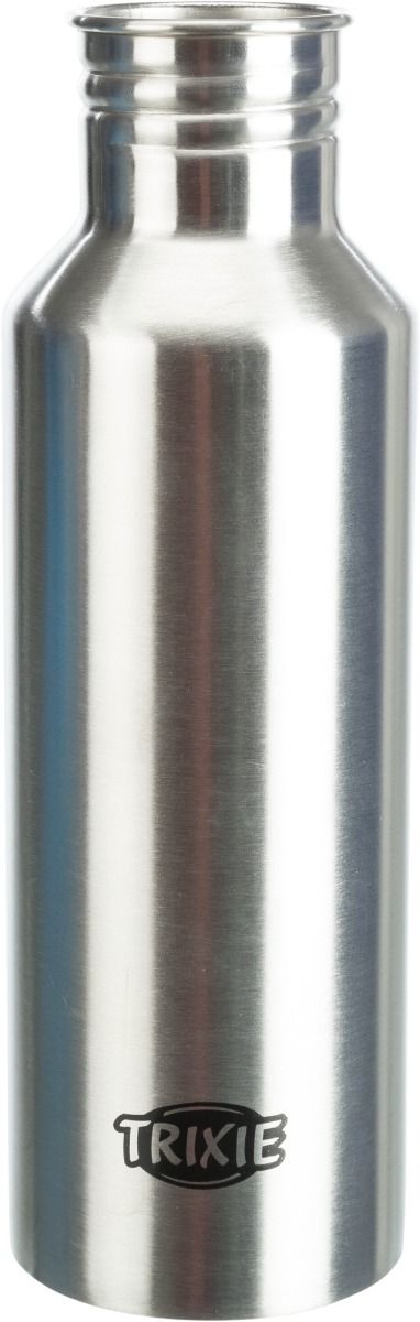 Trixie RVS Fles met Drinkbak 750ml