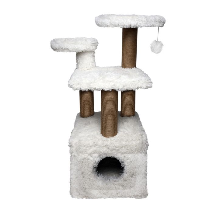 Arbre à chat Topmast Fluffy Isola 100 cm – Sisal naturel Topmast