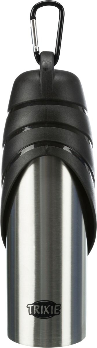 Trixie RVS Fles met Drinkbak 750ml
