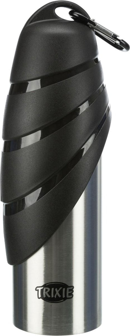 Trixie RVS Fles met Drinkbak 750ml
