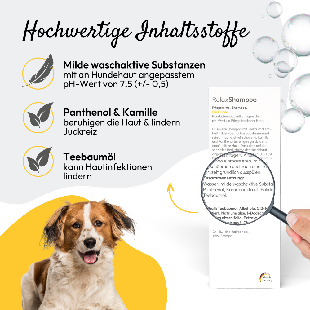 PHA Relax shampoo pour chiens 250 ml Kauartikel.com GmbH