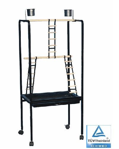 Perchoir Senna - Grand Perchoir pour Perroquets Anthracite 168cm