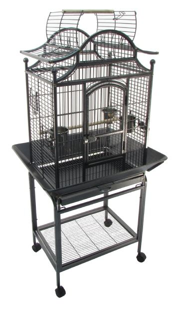 Topmast Papegaaienkooi BOLOGNA Antraciet 56 x 42 x 145 cm