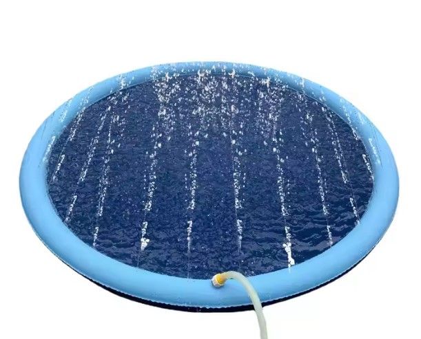 Topmast Koel Sprinkler Mat - Hond en Kat - S - 100 cm - Blauw - Waterspeelgoed
