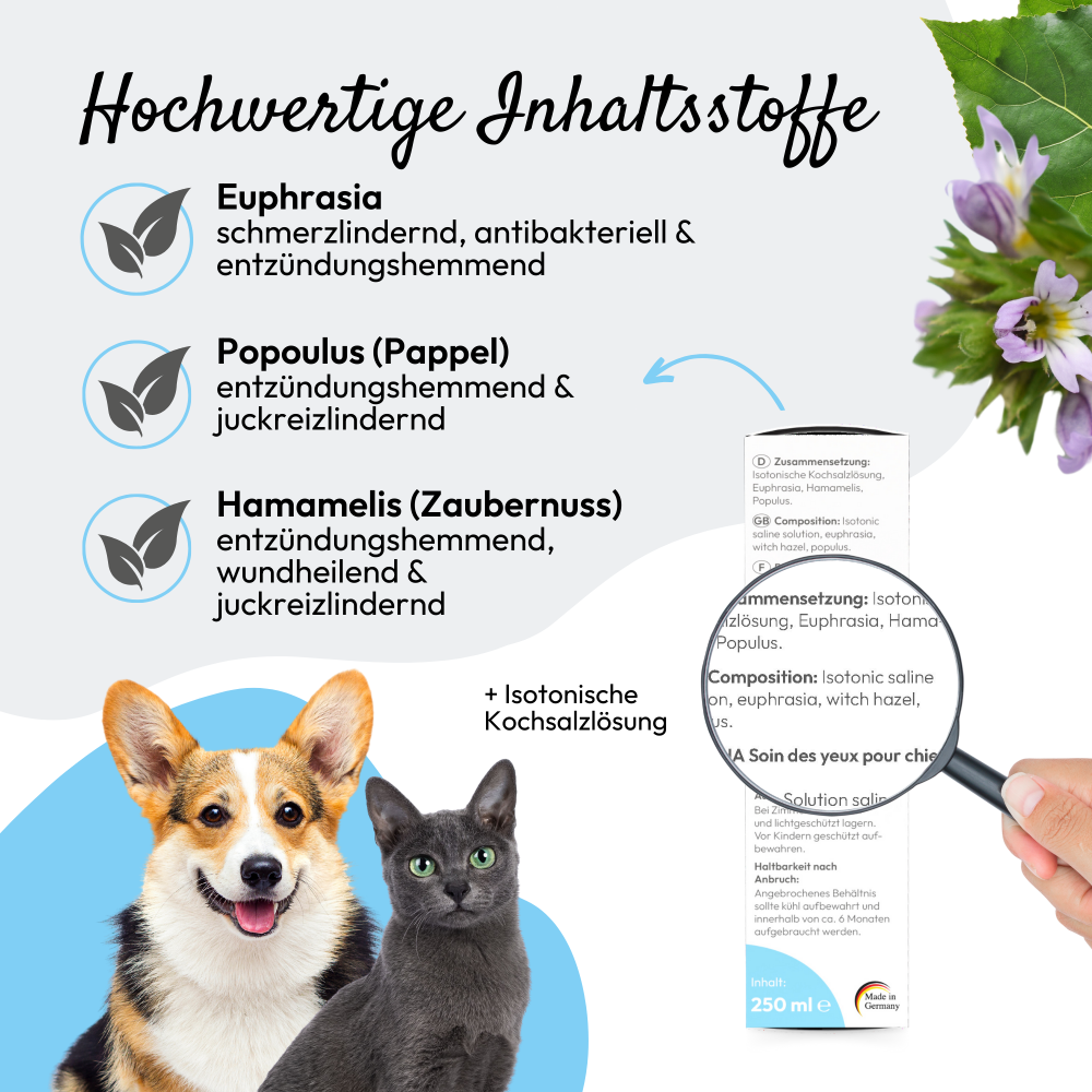 Soin oculaire PHA pour chiens et chats 20 ml Kauartikel.com GmbH