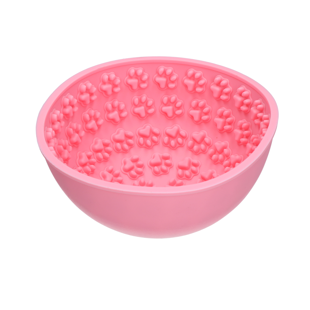 Bol oscillant rose à lécher pour chien - Mangez lentement, vivez plus longtemps Hofman Animal Care