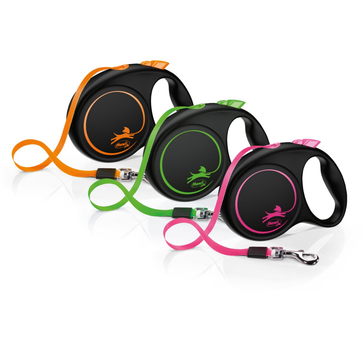 Flexi Rollijn Fun Multicolor - Tot 25 KG - Lint - 5 Meter