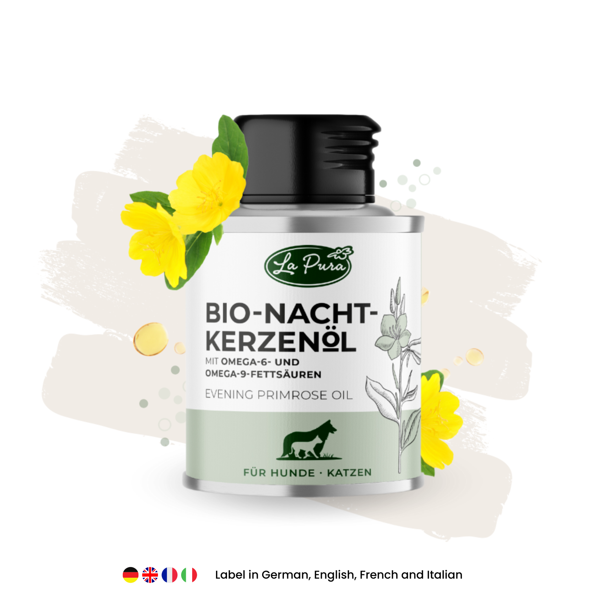 Huile de primevère bio LaPura 100 ml Kauartikel.com GmbH