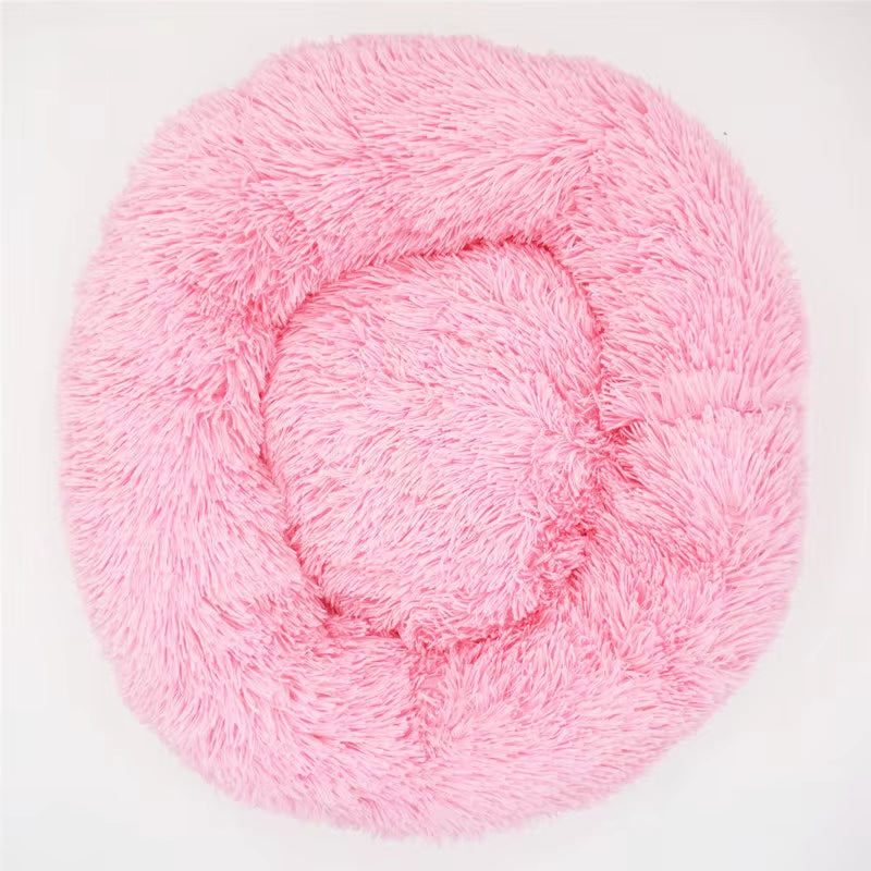 Pet Dog Bed for Dog Large Big Small for Cat House round Plush Mat Sofa Dropshipping Products Pet Calming Bed Dog Donut Bed