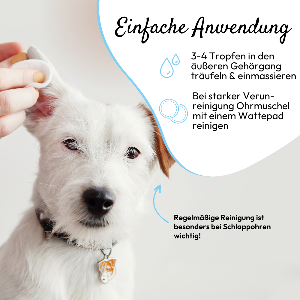 Soin auriculaire PHA pour chiens et chats 100 ml Kauartikel.com GmbH
