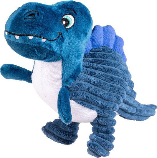 Pluche Dino  Ankylosaurus Corderoy - Blauw - 32 x 8 x 17 cm