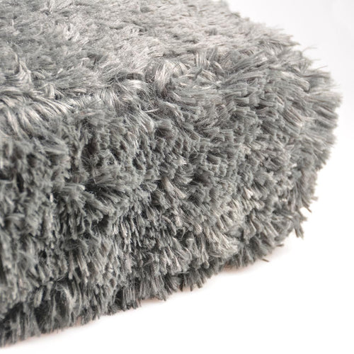 Matelas Lounge Fluffy - Confort Anthracite pour Chien et Chat
