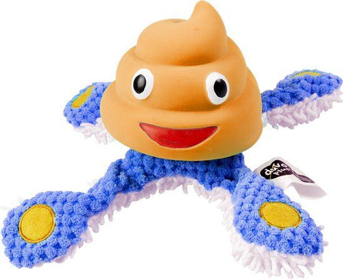 Pieuvre Peluche & Latex 22 x 22 x 12 cm - Bleu Orange