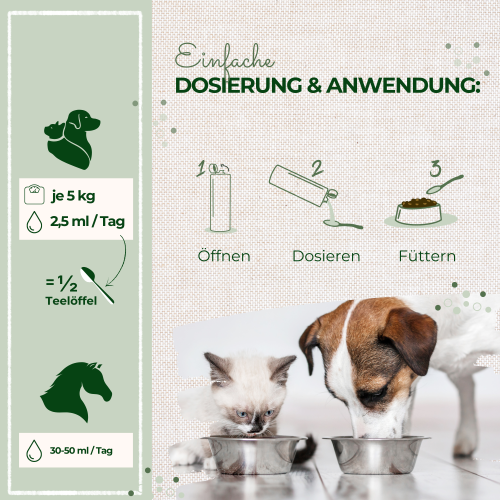 Huile de lin LaPura 1000 ml pour chiens, chats et chevaux Kauartikel.com GmbH