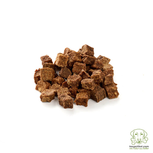 Natural salmon cubes for dogs and cats