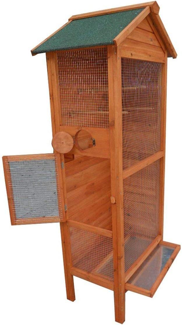 Topmast Vogelvoliere hout 78 x 55 x 158 cm