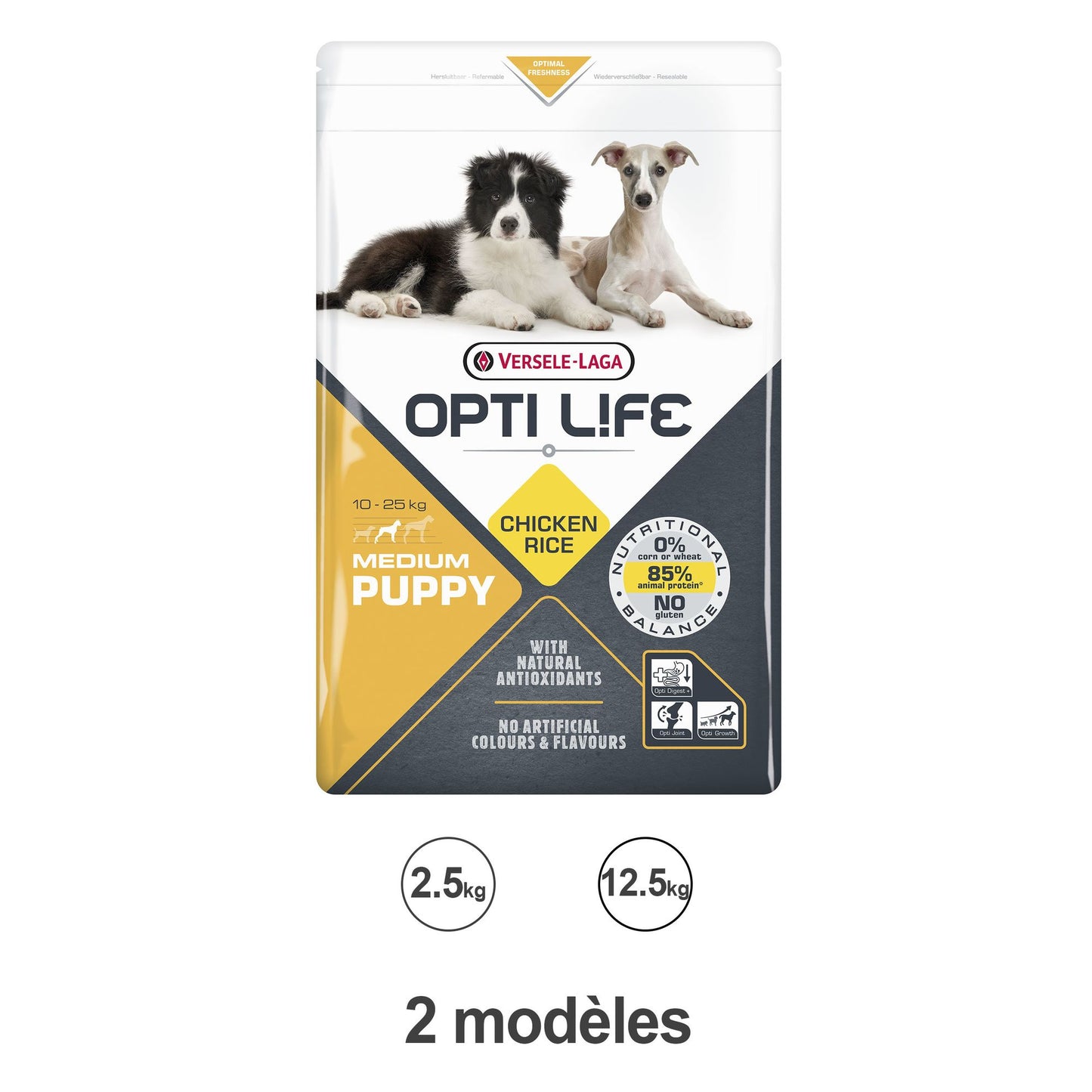 Croquettes Opti Life Puppy Medium au poulet pour chiot
