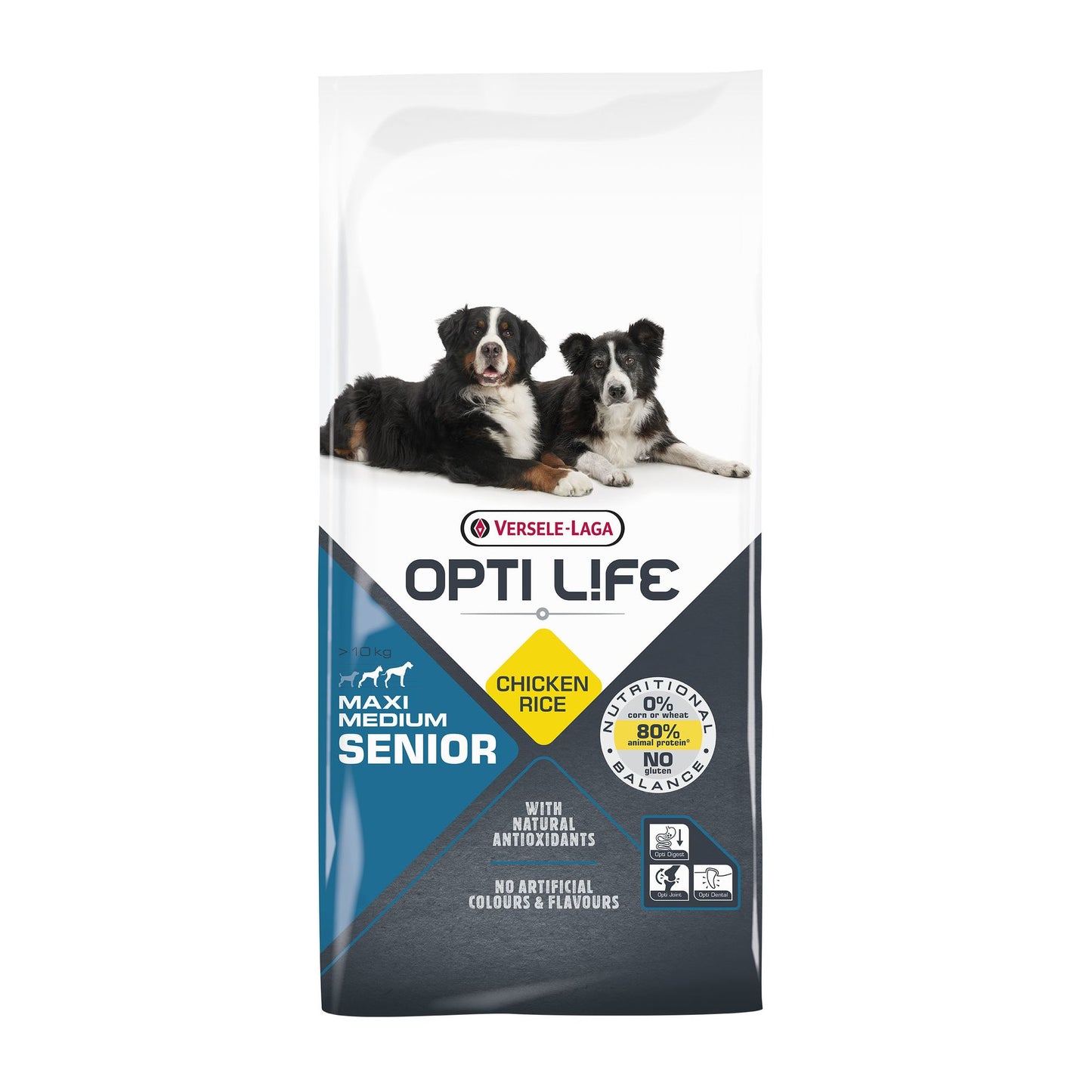 Croquettes Opti Life Senior Medium et Maxi au poulet 12,5 kg