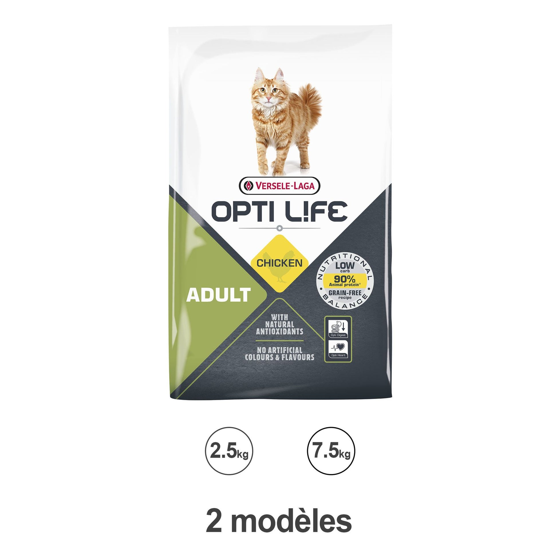 Croquettes Opti Life Chat Adulte au poulet sans céréales