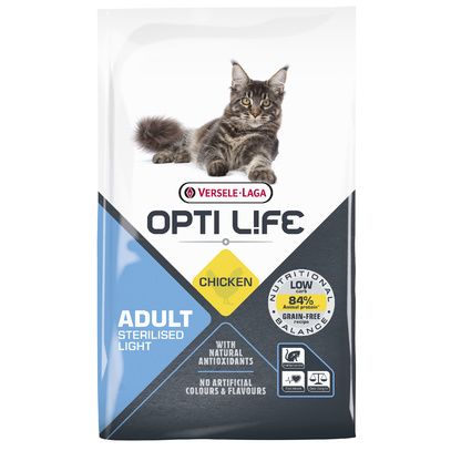 Croquettes Opti Life Chat Adulte Light au Poulet – Stérilisé Opti Life
