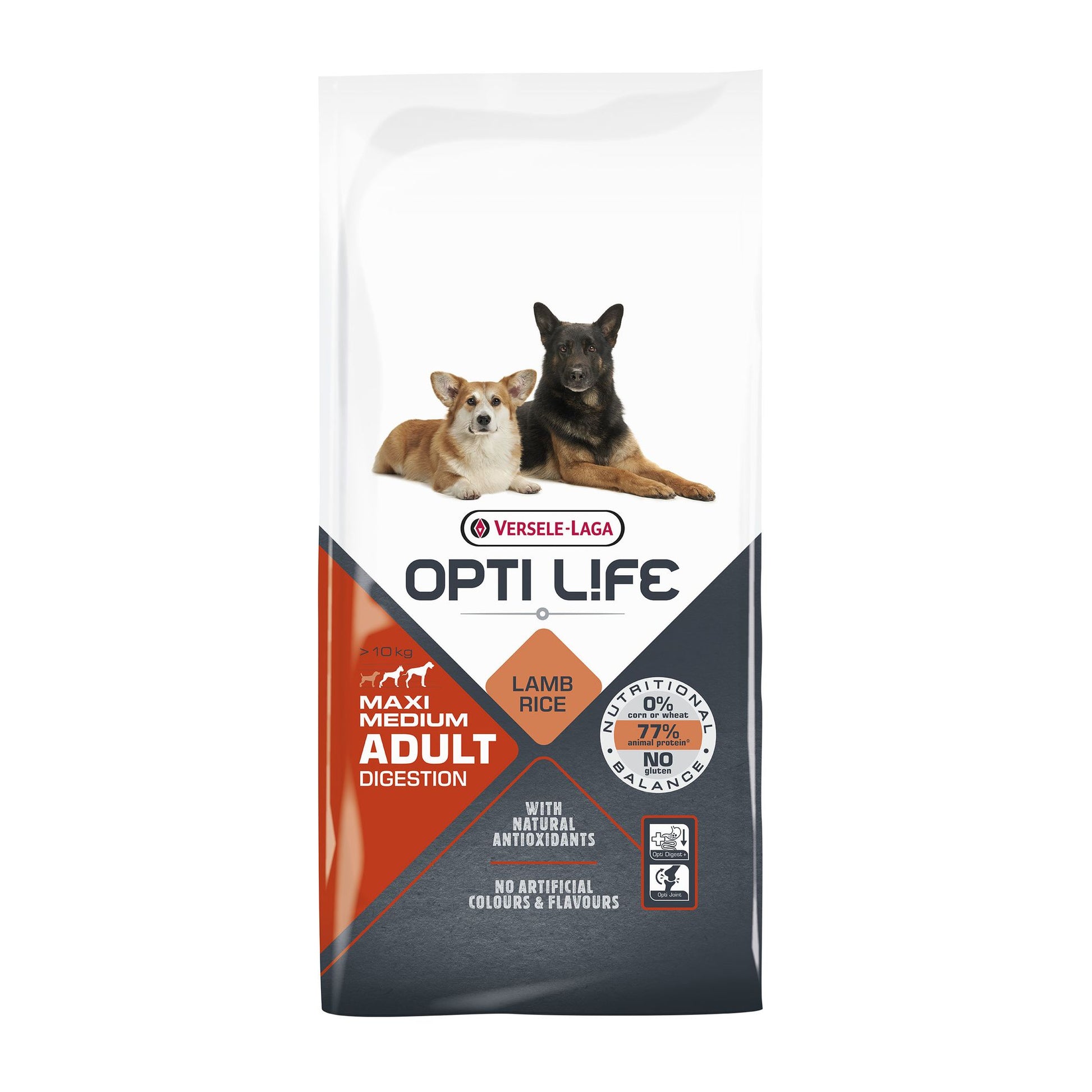 Croquettes Opti Life Digestion Medium et Maxi 12,5 kg