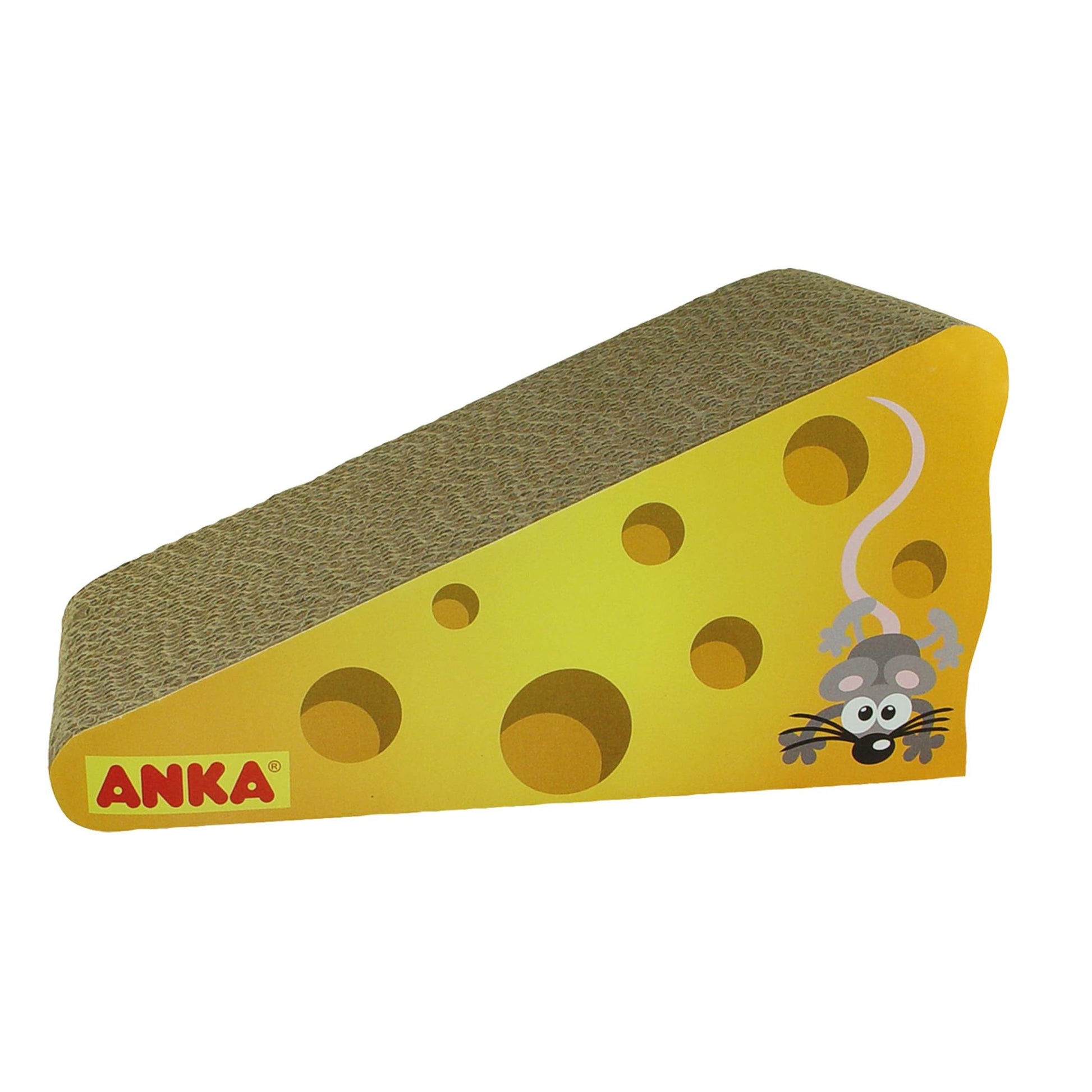 Griffoir carton Gruyère avec herbe à chat