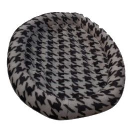 Kattenbed Schapenvacht Zwart Grijs 61x50cm