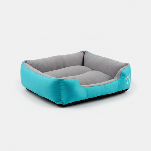 Coussin pour Chien Peluche 50 × 45 cm - Turquoise