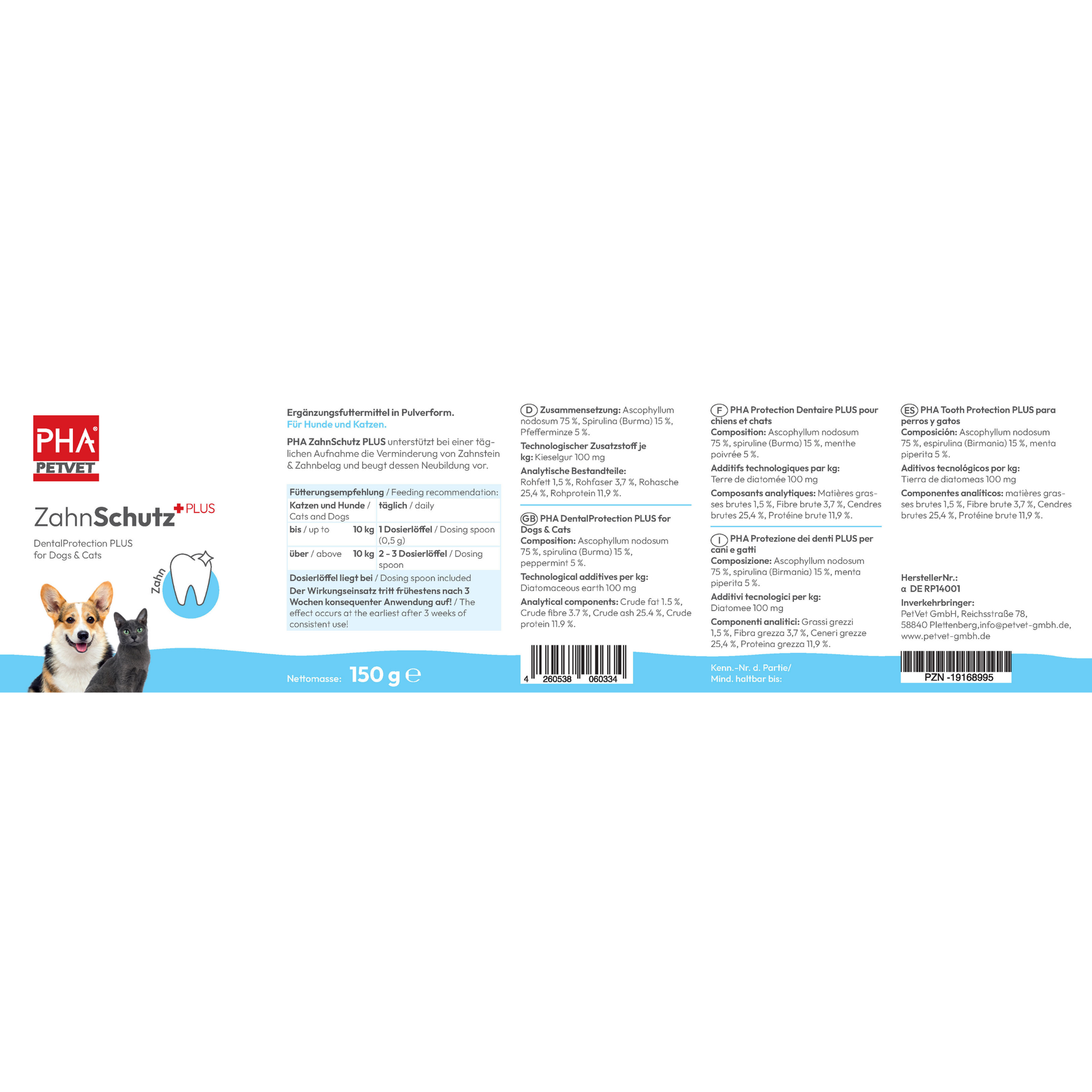PHA protège-dents PLUS pour chiens et chats Kauartikel.com GmbH