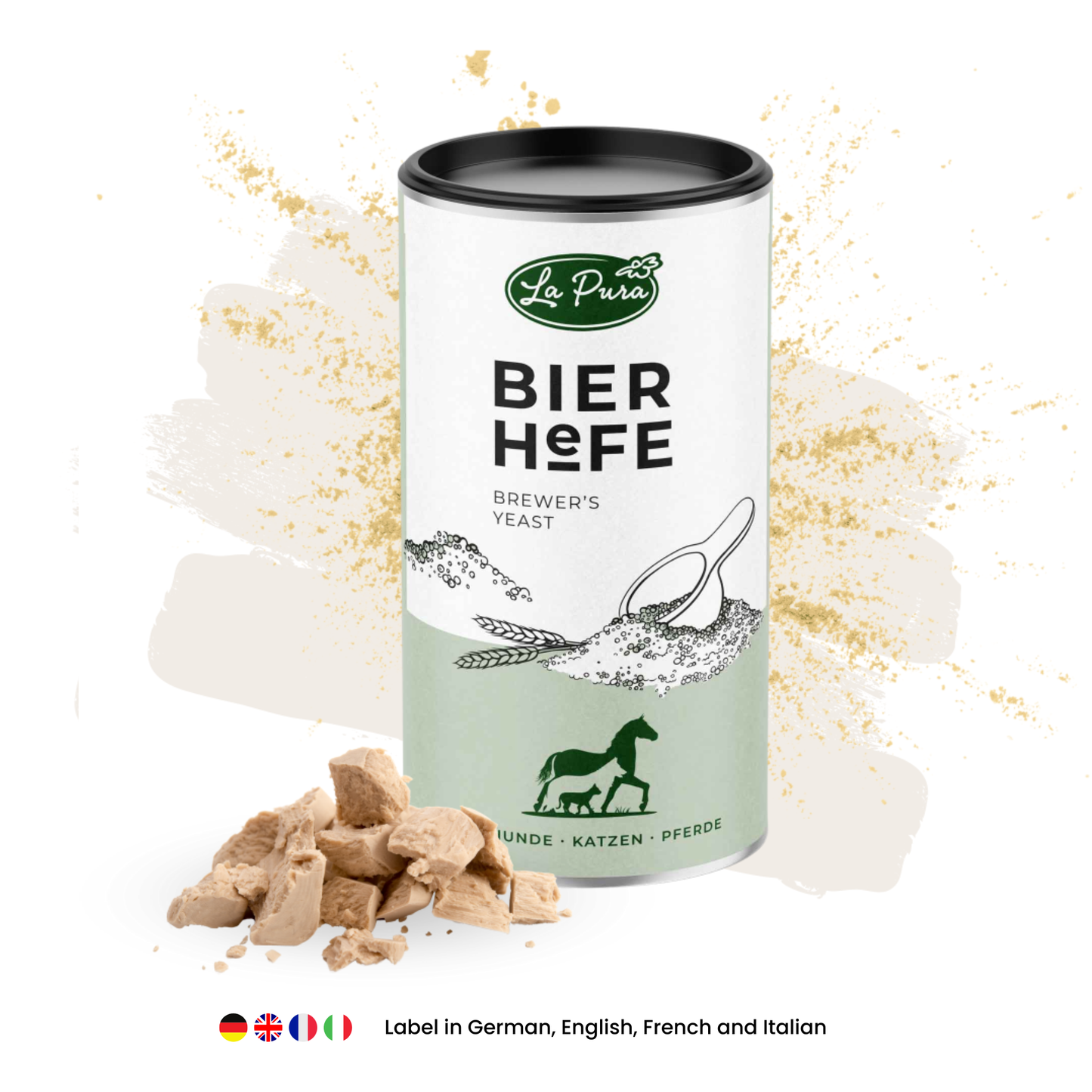 Levure de bière LaPura 250 g pour chiens, chats et chevaux