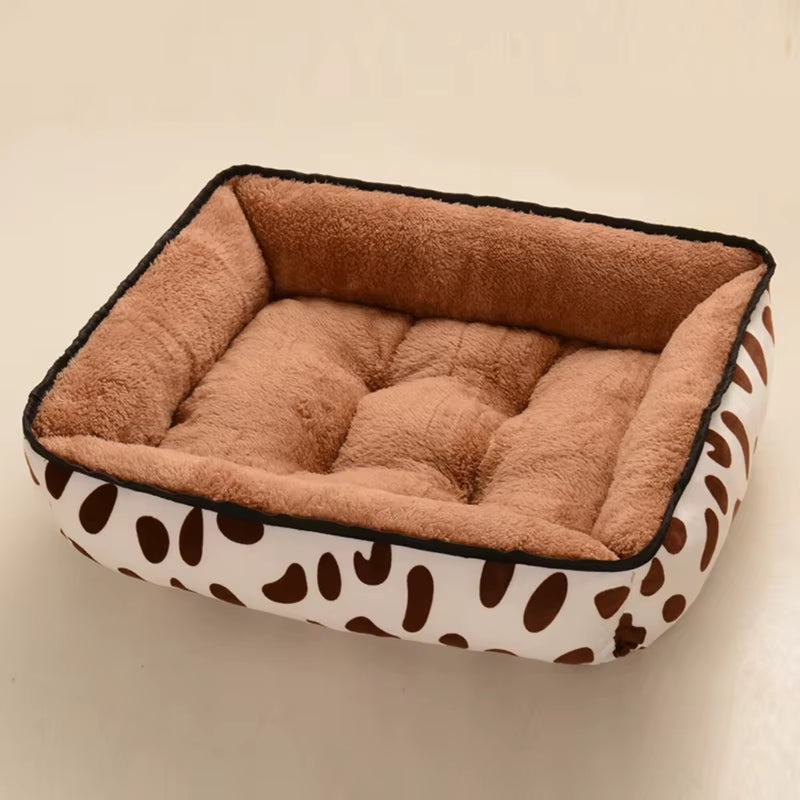 70Cm Dog Bed for Small Medium Dogs Cushion Soft Cotton Winter Basket Warm Sofa House Washable Bed Dog Accessories Pet Supplies