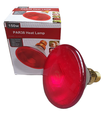 Ampoule pour lampe chauffante Infrarouge 175W - Lumière Rouge