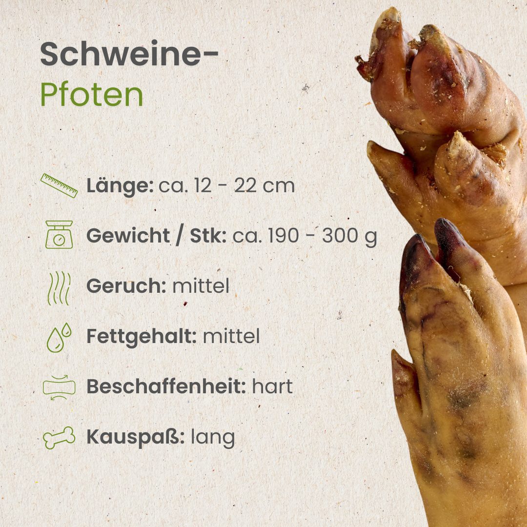 Pattes de cochon naturelles pour chien sans conservateurs Kauartikel.com GmbH