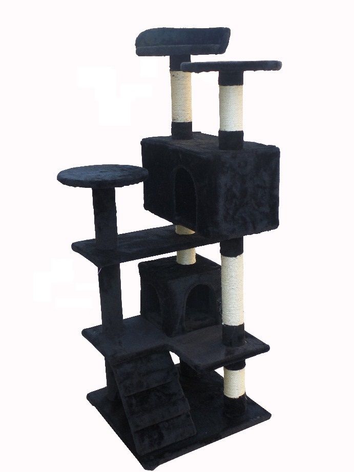 Topmast Krabpaal Mickey - Zwart - 50 x 50 x 132 cm