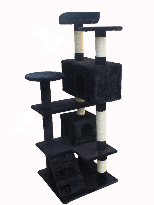 Topmast Krabpaal Mickey - Zwart - 50 x 50 x 132 cm