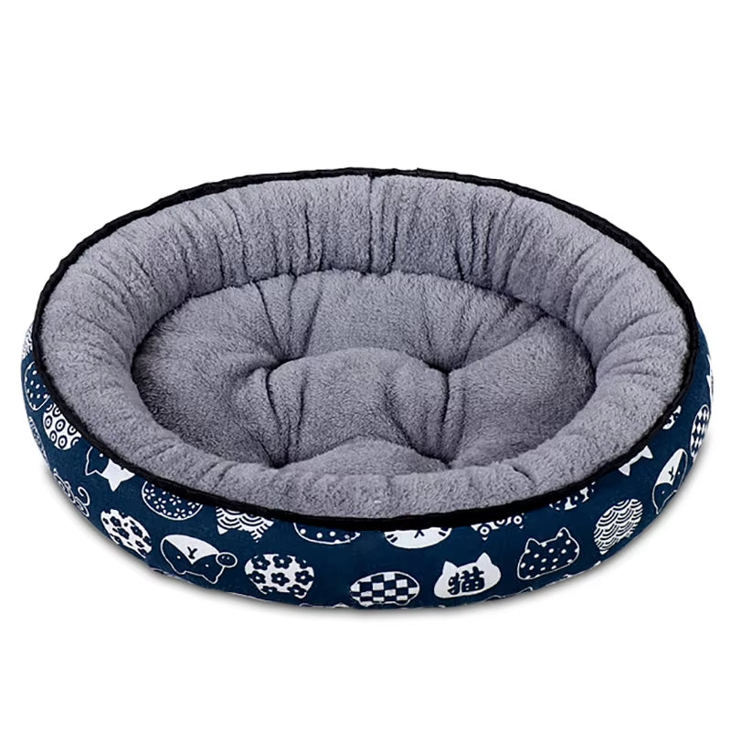 70Cm Dog Bed for Small Medium Dogs Cushion Soft Cotton Winter Basket Warm Sofa House Washable Bed Dog Accessories Pet Supplies