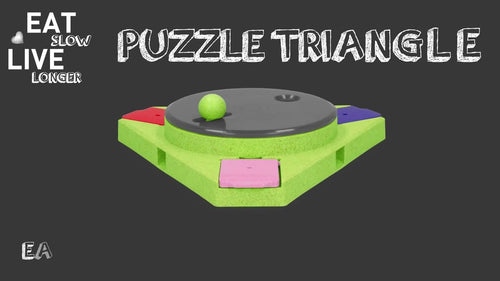 Langsam essen, länger leben Puzzle Dreieck