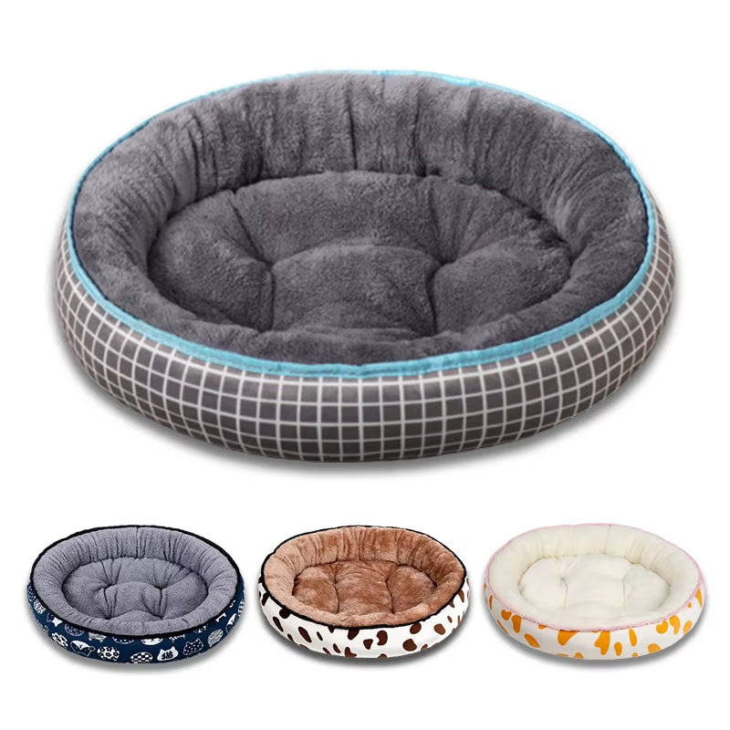 70Cm Dog Bed for Small Medium Dogs Cushion Soft Cotton Winter Basket Warm Sofa House Washable Bed Dog Accessories Pet Supplies
