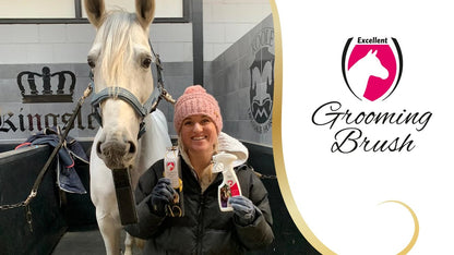 Excellent Horse Grooming Brush M Pink