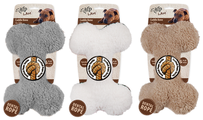 AFP Lambswool - Os en peluche pour chien