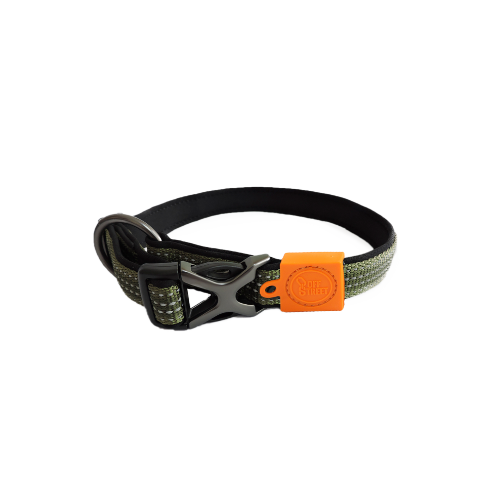 AFP Off Street - Dog Collar Olive Green L