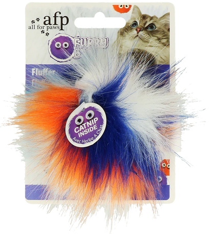 Balle peluche pour chat à poils longs avec herbe à chat – AFP Furry Fluffy Ball AFP