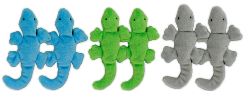 Jouets gecko pour chat à l’herbe à chat – Lot de 2 (9 cm)