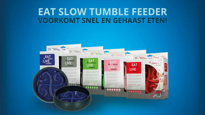 Eat Slow Live Longer Tumble Feeder Pink